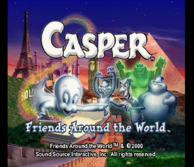Casper: Friends Around the World Title Screen